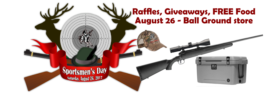 Sportsmen's Day - Sales, Raffles and Giveaways Sportsmen's Day - Sales, Raffles and Giveaways
