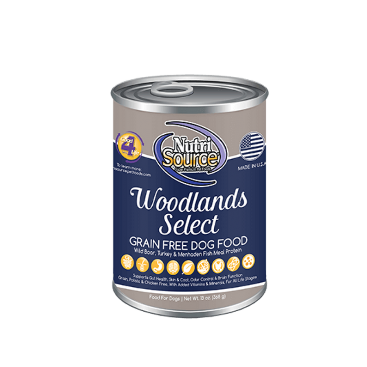 nutrisource woodlands select grain free dog food