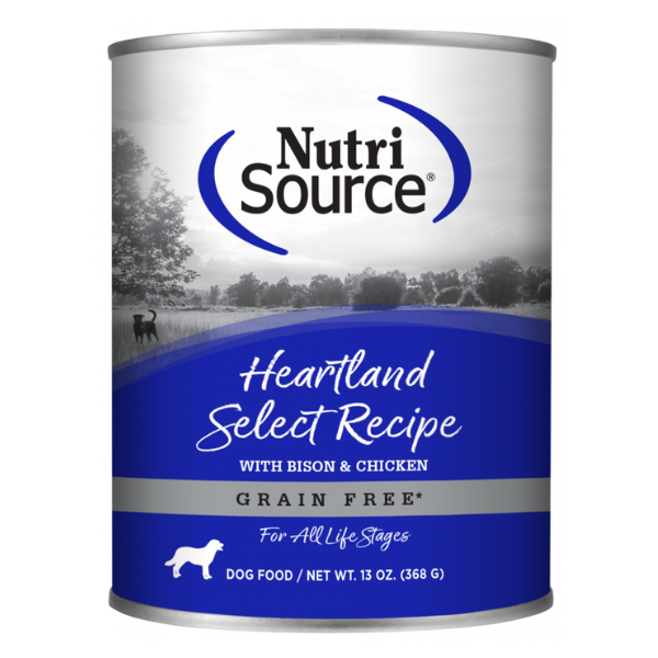 NutriSource Grain Free Heartland Select Formula Canned Dog Food